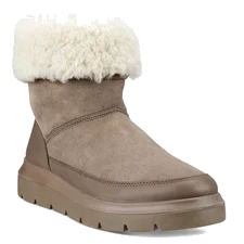 ECCO® Nouvelle ženske zimske čizme od brušene kože - Bež - Main