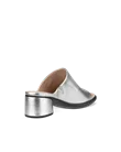Damskie skórzane klapki ECCO® Sculpted Sandal LX 35 - Srebrny - B