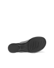 Damskie skórzane klapki ECCO® Sculpted Sandal LX 35 - Srebrny - S
