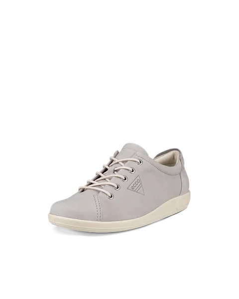 ECCO® Soft 2.0 Damen Sneaker aus Nubukleder - Grau - M