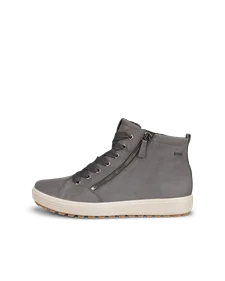 Women's ECCO® Soft 7 TRED Leather Gore-Tex Ankle Boot - Grey - O