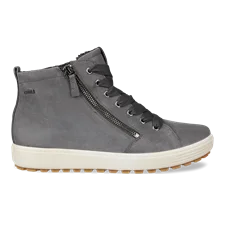 Women's ECCO® Soft 7 TRED Leather Gore-Tex Ankle Boot - Grey - Outside