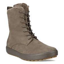 ECCO® Soft 7 TRED mellemhøj støvle i nubuck til damer - Beige - Main
