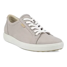 ECCO® Soft 7 Damen Sneaker aus Nubukleder - Grau - Main