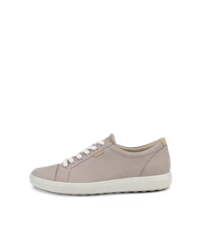 ECCO® Soft 7 dame sneakers nubuk - grå - O