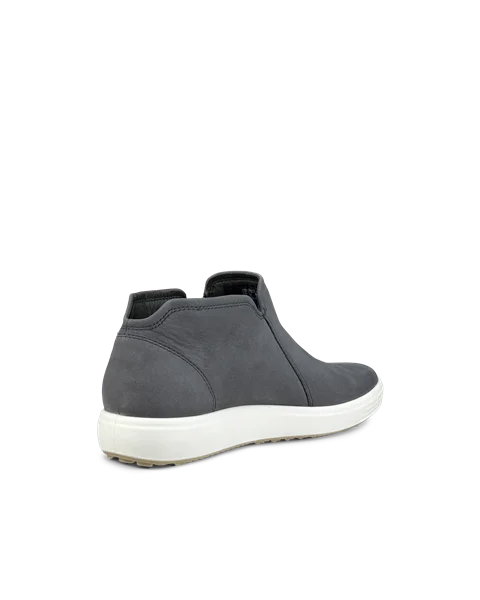 ECCO® Soft 7 Damen Halbhoher Stiefel aus Nubukleder - Grau - B