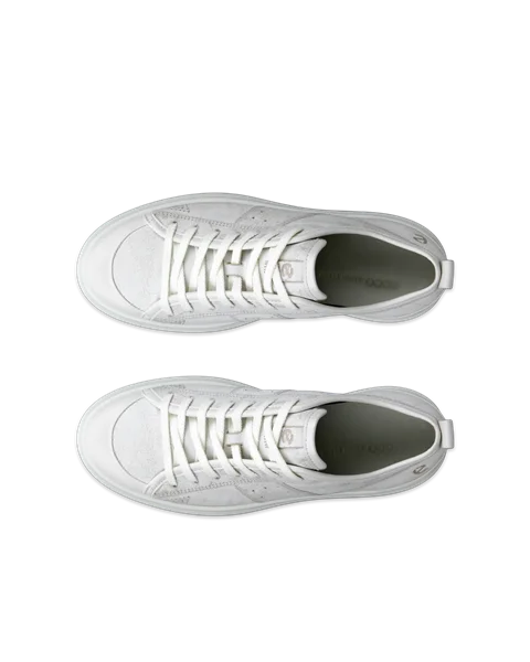 ECCO® Street Ace sneakers i læder til damer - Grå - Top_Left_Pair