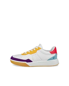 ECCO® Street Court baskets en cuir pour femme - Multicolore - O