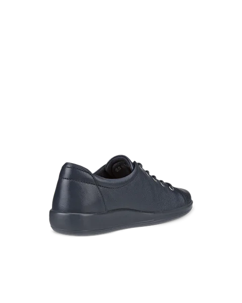 Damskie skórzane sneakersy ECCO® Soft 2.0 - Granatowy - B