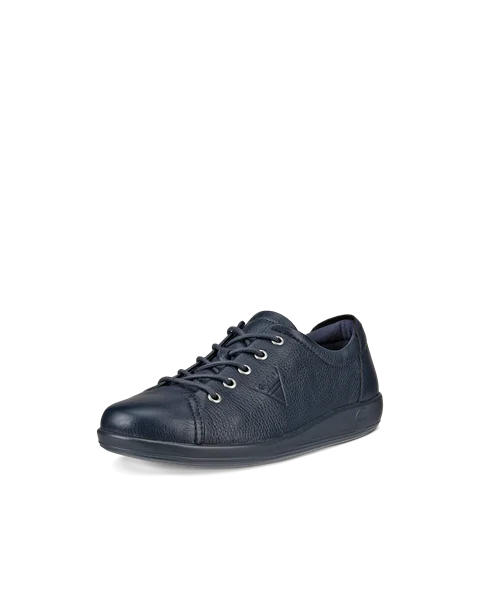 ECCO® Soft 2.0 Damen Ledersneaker - Marineblau - M
