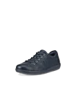 ECCO® Soft 2.0 chaussures de marche en cuir pour femme - Bleu marine - M