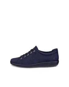 ECCO® Soft 2.0 Damen Sneaker aus Nubukleder - Marineblau - O