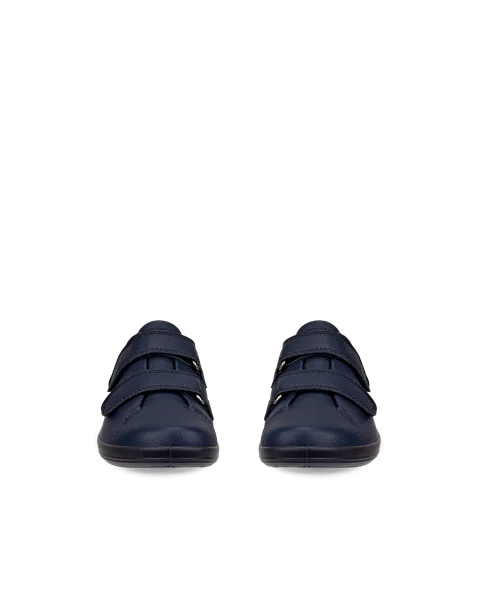 ECCO® Soft 2.0 dame fritidssko skinn - Marineblå - Front_Pair