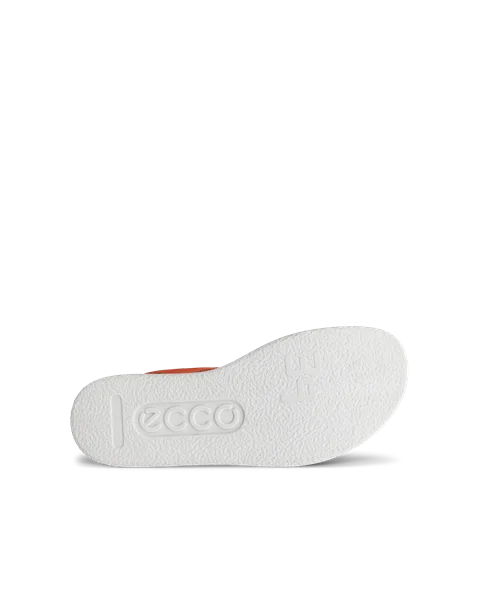 Damskie nubukowe sandały na płaskim obcasie ECCO® Flowt - Pomarańczowy - S