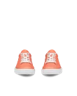 ECCO® Soft 60 Dames leren sneaker - Oranje - Front_Pair