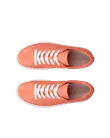 ECCO® Soft 60 Dames leren sneaker - Oranje - Top_Left_Pair