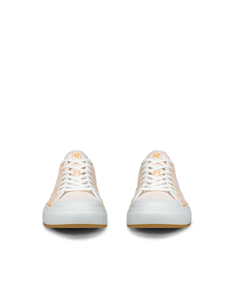 Dámské kožené tenisky ECCO® Street Ace - Oranžová  - Front_Pair