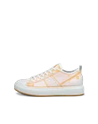 Women's ECCO® Street Ace Leather Trainer - Orange - O