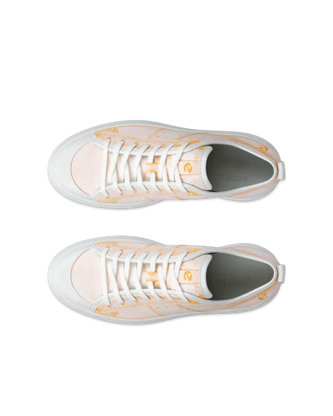 ECCO® Street Ace dame sneakers skinn - oransje - Top_Left_Pair