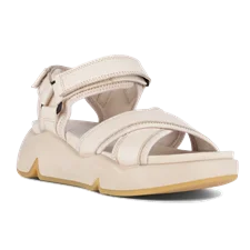 ECCO® Chunky Sandal chunky sandaler i læder til damer - Beige - Main