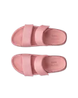 ECCO® Cozmo PF női kétpántos bőrszandál - Rózsaszín - Top_Left_Pair