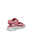 Women's ECCO® Gruuv Sol Nubuck Heeled Sandal - Pink - B