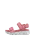 Women's ECCO® Gruuv Sol Nubuck Heeled Sandal - Pink - O