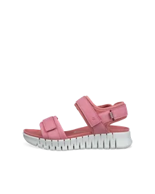 ECCO® Gruuv Sol dame sandal med hæl nubuk - Pink - O