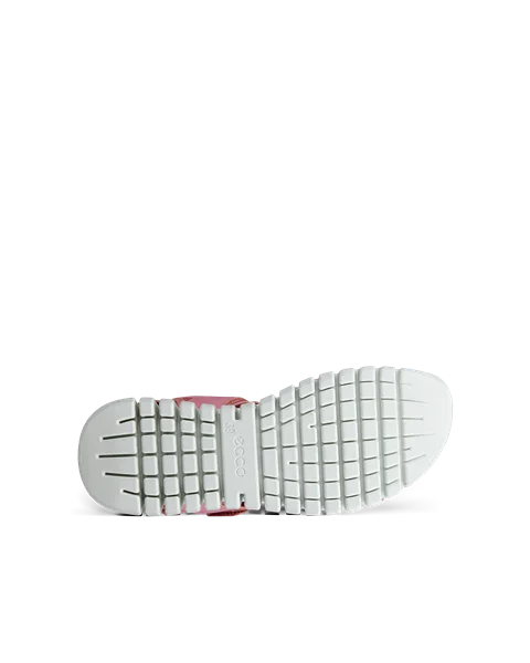 Women's ECCO® Gruuv Sol Nubuck Heeled Sandal - Pink - S