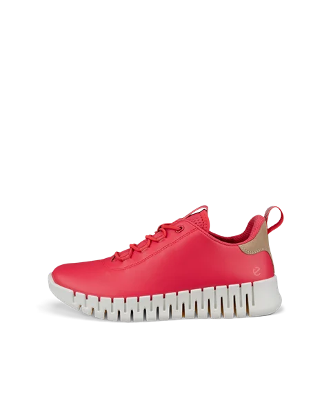 ECCO® Gruuv női bőr sneaker - Rózsaszín - O