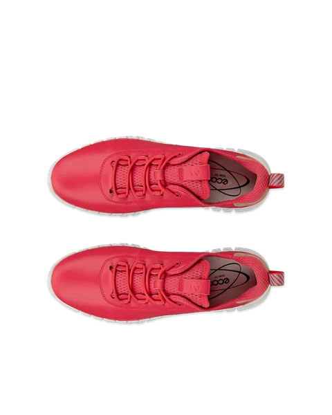 ECCO® Gruuv női bőr sneaker - Rózsaszín - Top_Left_Pair