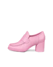 ECCO® Sculpted LX 55 ādas mokasīnveida apavi ar klučveida papēdi sievietēm - Pink - O