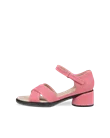 Dámské nubukové sandály na podpatku ECCO® Sculpted Sandal LX 35 - Růžová  - O