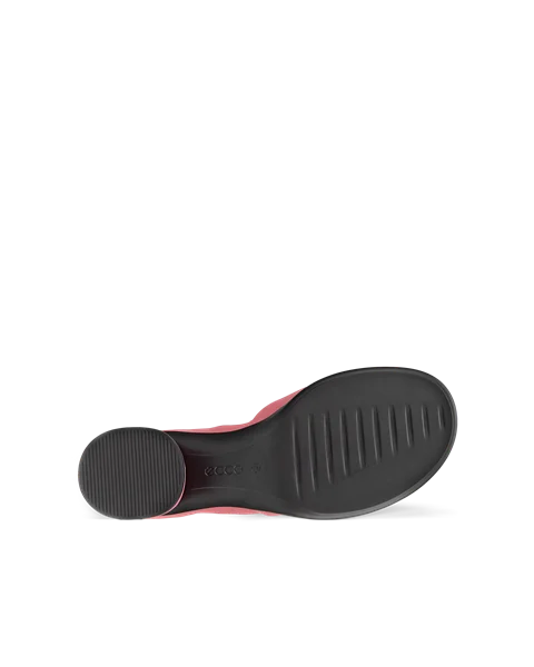 Damskie nubukowe sandały na obcasie ECCO® Sculpted Sandal LX 35 - Różowy - S