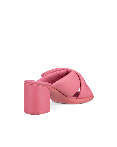 Dámské kožené sandály na podpatku ECCO® Sculpted Sandal LX 55 - Růžová  - B