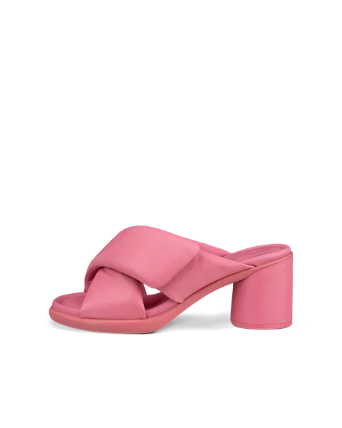 Dámské kožené sandály na podpatku ECCO® Sculpted Sandal LX 55 - Růžová  - O