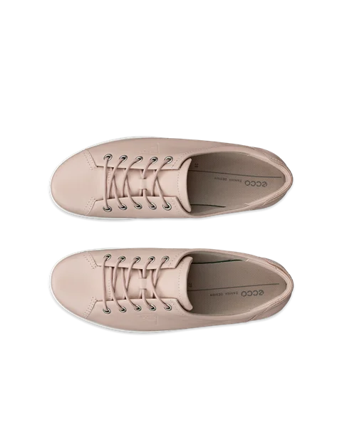 ECCO® Soft 2.0 Damen Ledersneaker - Pink - Top_Left_Pair