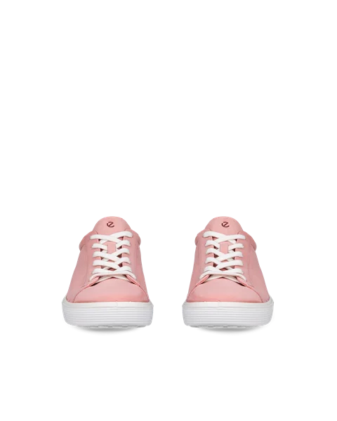 ECCO® Soft 60 Dames nubuck sneaker - Pink - Front_Pair