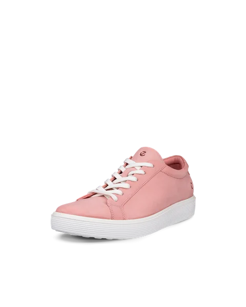 ECCO® Soft 60 Dames nubuck sneaker - Pink - M