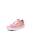 ECCO® Soft 60 Dames nubuck sneaker - Pink - M