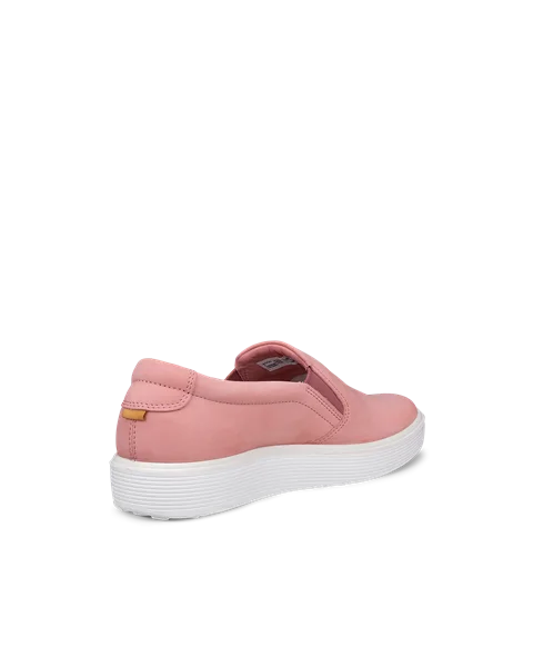 ECCO® Soft 60 Dames nubuck sneaker - Pink - B