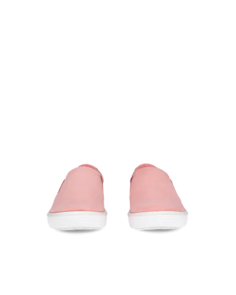 ECCO® Soft 60 Dames nubuck sneaker - Pink - Front_Pair