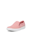 ECCO® Soft 60 Dames nubuck sneaker - Pink - M