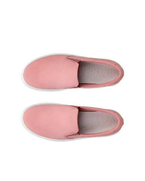ECCO® Soft 60 Dames nubuck sneaker - Pink - Top_Left_Pair