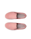ECCO® Soft 60 Dames nubuck sneaker - Pink - Top_Left_Pair