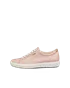 Women's ECCO® Soft 7 Nubuck Trainer - Pink - O