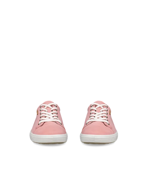 ECCO® Soft 7 Damen Sneaker aus Nubukleder - Pink - Front_Pair