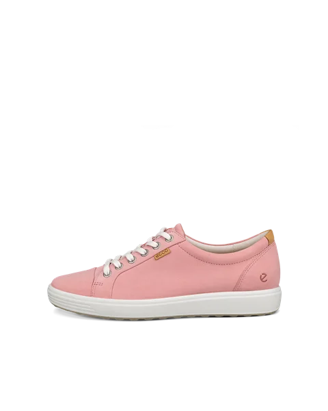 ECCO® Soft 7 Damen Sneaker aus Nubukleder - Pink - O