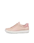 ECCO® Soft 7 Dames leren sneaker - Pink - O