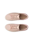 ECCO® Soft 7 Dames leren sneaker - Pink - Top_Left_Pair